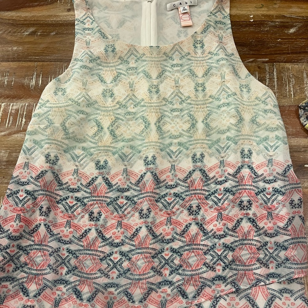 Cabi sleeveless blouse in size medium